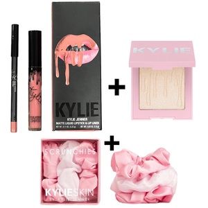 [BUNDLE] KYLIE COSMETICS Matte Lip Kit + Illuminating Powder + Scrunchies